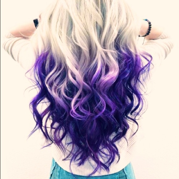 24” WHITE BLONDE & PURPLE BODY WAVE WIG *NEW* main image 12